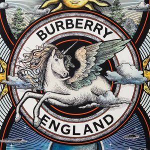 【大人気♪】BURBERRY バーバリー セレスティアルプリント シルク スクエアスカーフ 80497991