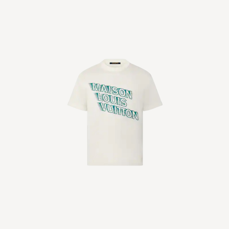【22SS新品】LOUIS VUITTON ルイ･ヴィトン メゾン LVクルーネック Tシャツ 黒/白 男女兼用 1A99ZM 1A99ZT