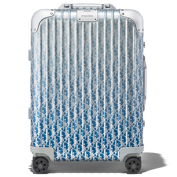【★人気コラボ作】Dior x RIMOWA ディオール x リモワ Oblique スーツケース ORIGINAL オリジナル Cabin キャビン  ブルー Blue
